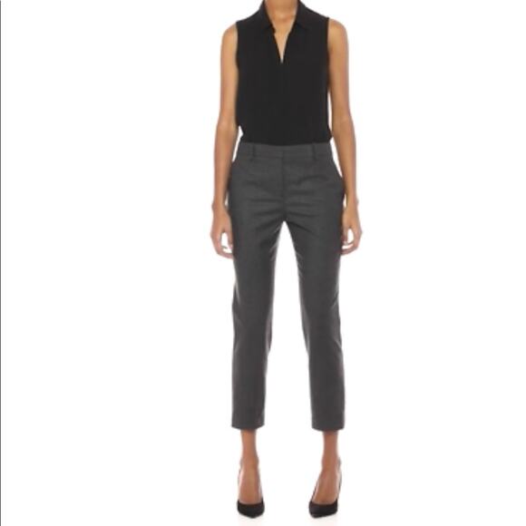 NWT Theory Wool Blend Charcoal Grey Ankle Pants